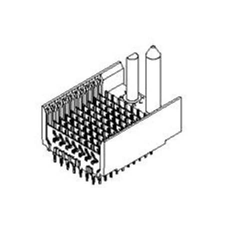 Molex Board Connector, 90 Contact(S), 1 Row(S), Male, Straight, 0.079 Inch Pitch, Press Fit Terminal,  740621004